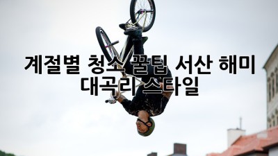 🏡✨ 계절별 청소 꿀팁! 서산 해미 대곡리 스타일 🧹🧽